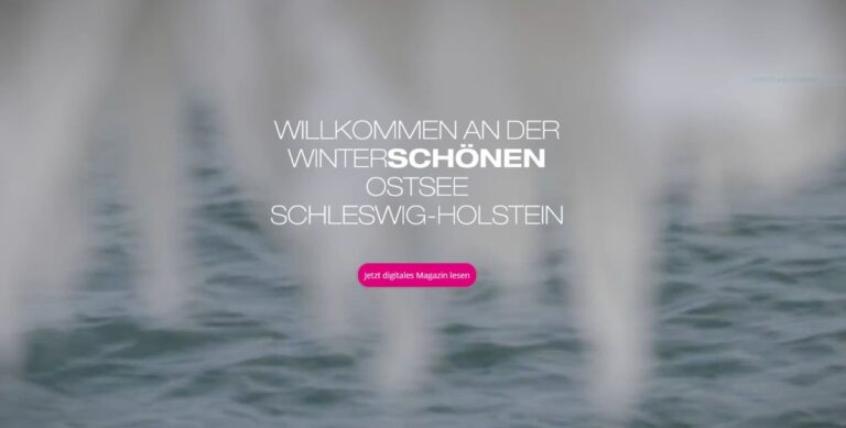 Digitales Winter-Magazin für die Ostsee Schleswig-Holstein gestartet