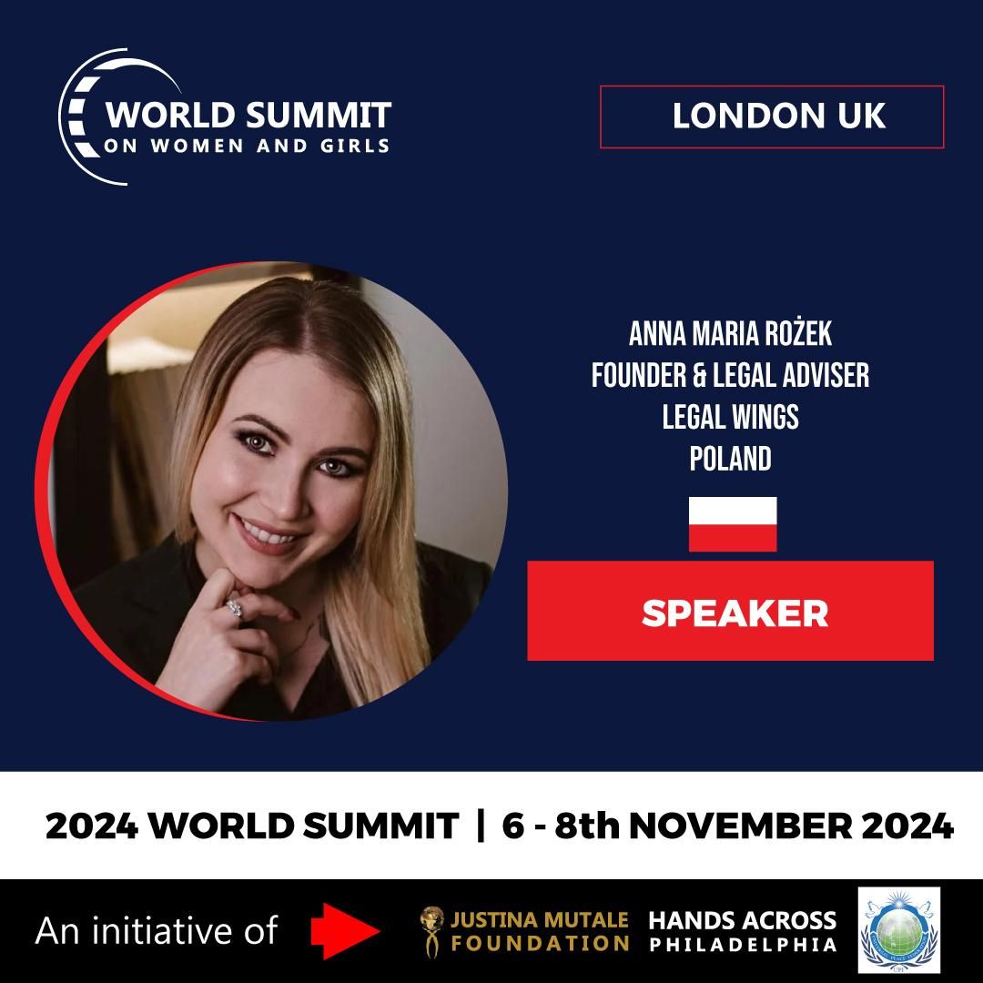 Anna Maria Rożek als Speakerin beim „World Summit on Women and Girls“