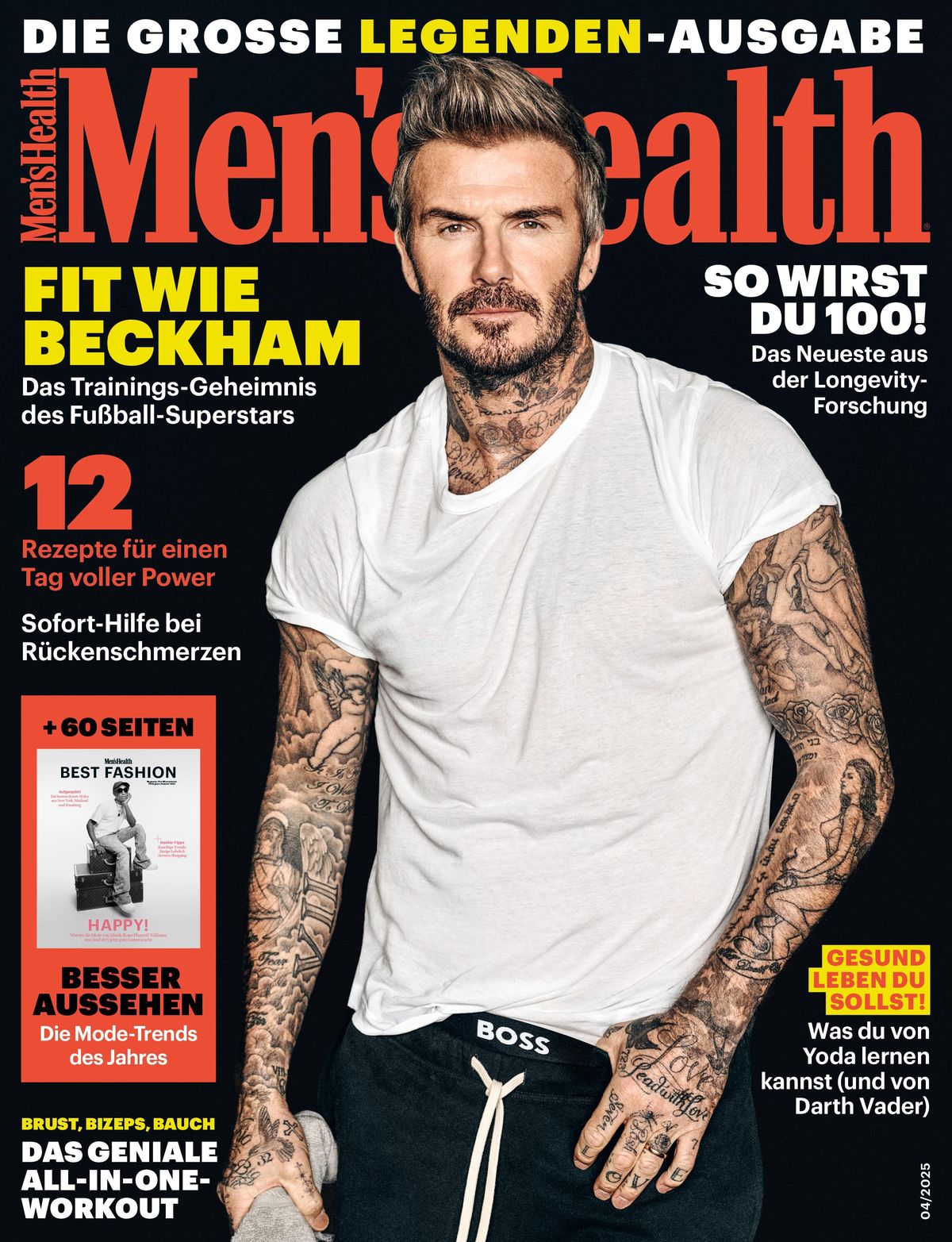 David Beckham: Mit 50 in Bestform auf dem Cover von „Men’s Health“